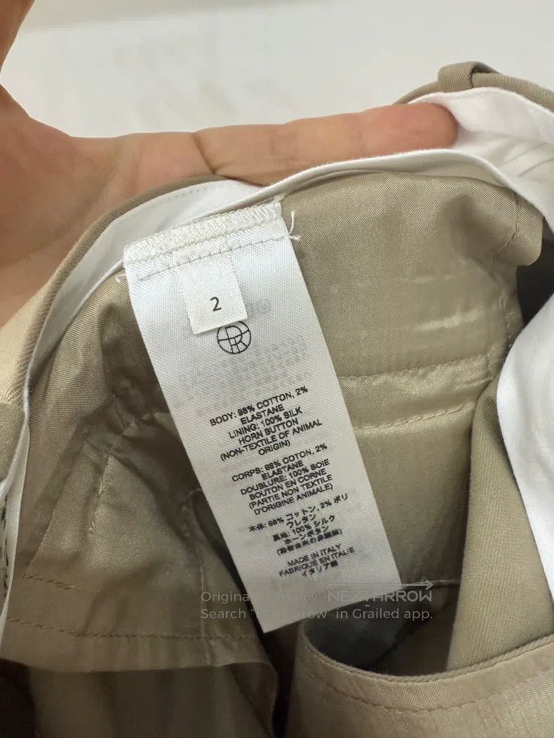 The Row The Row size 2 New Khaki Straight suit pant Size 25" / US 0 / IT 36 - 6 Thumbnail