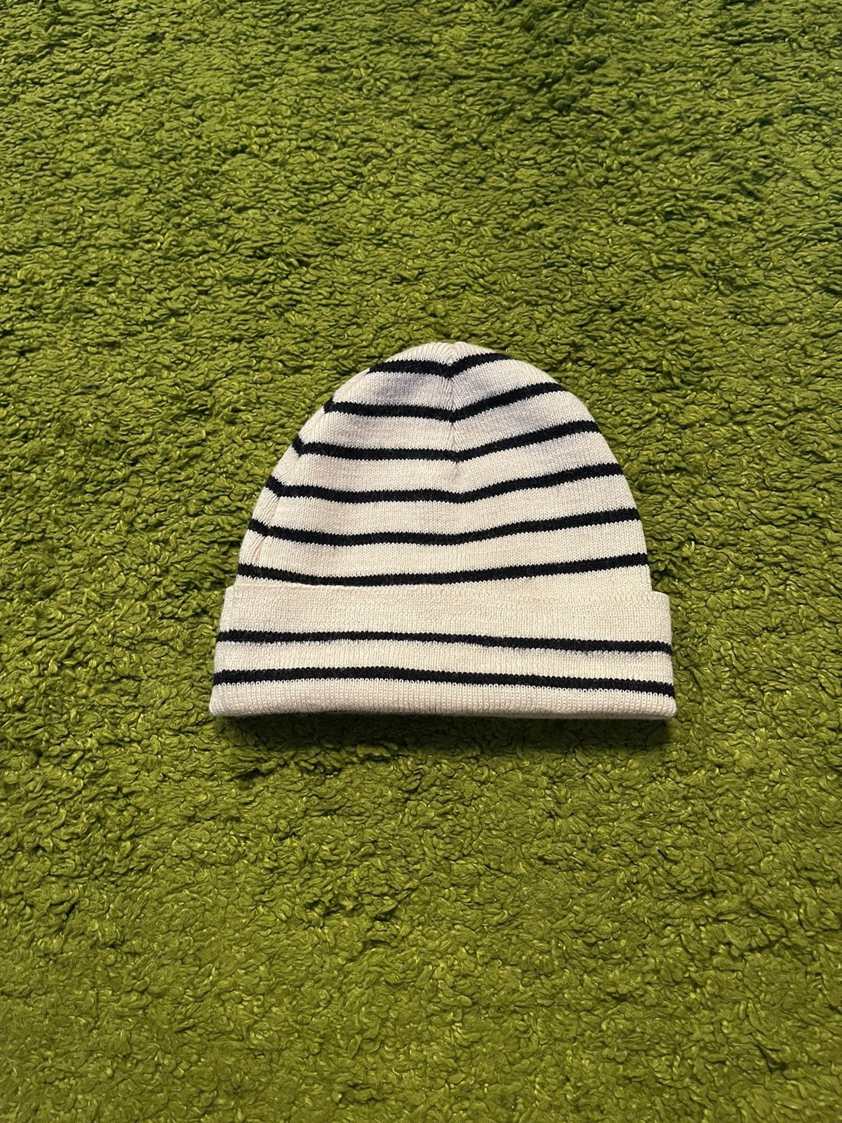Saint James Saint James 1990s vintage 100% wool striped beanie hat Size 32 - 1 Thumbnail