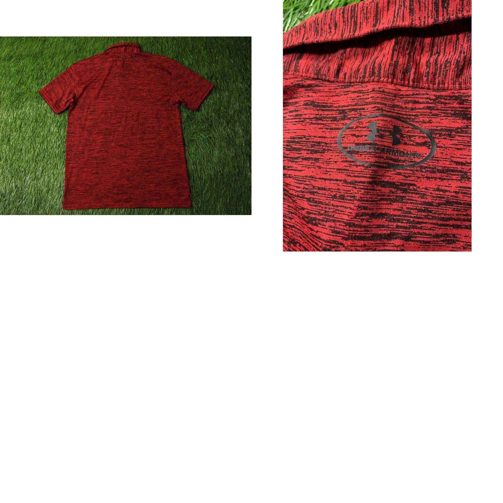 Under Armour Under Armour HeatGear Polo Shirt Men Training Jersey M Medium Red and Black Polo Short Sleeve Men Regular Size M Size US M / EU 48-50 / 2 - 8 Thumbnail