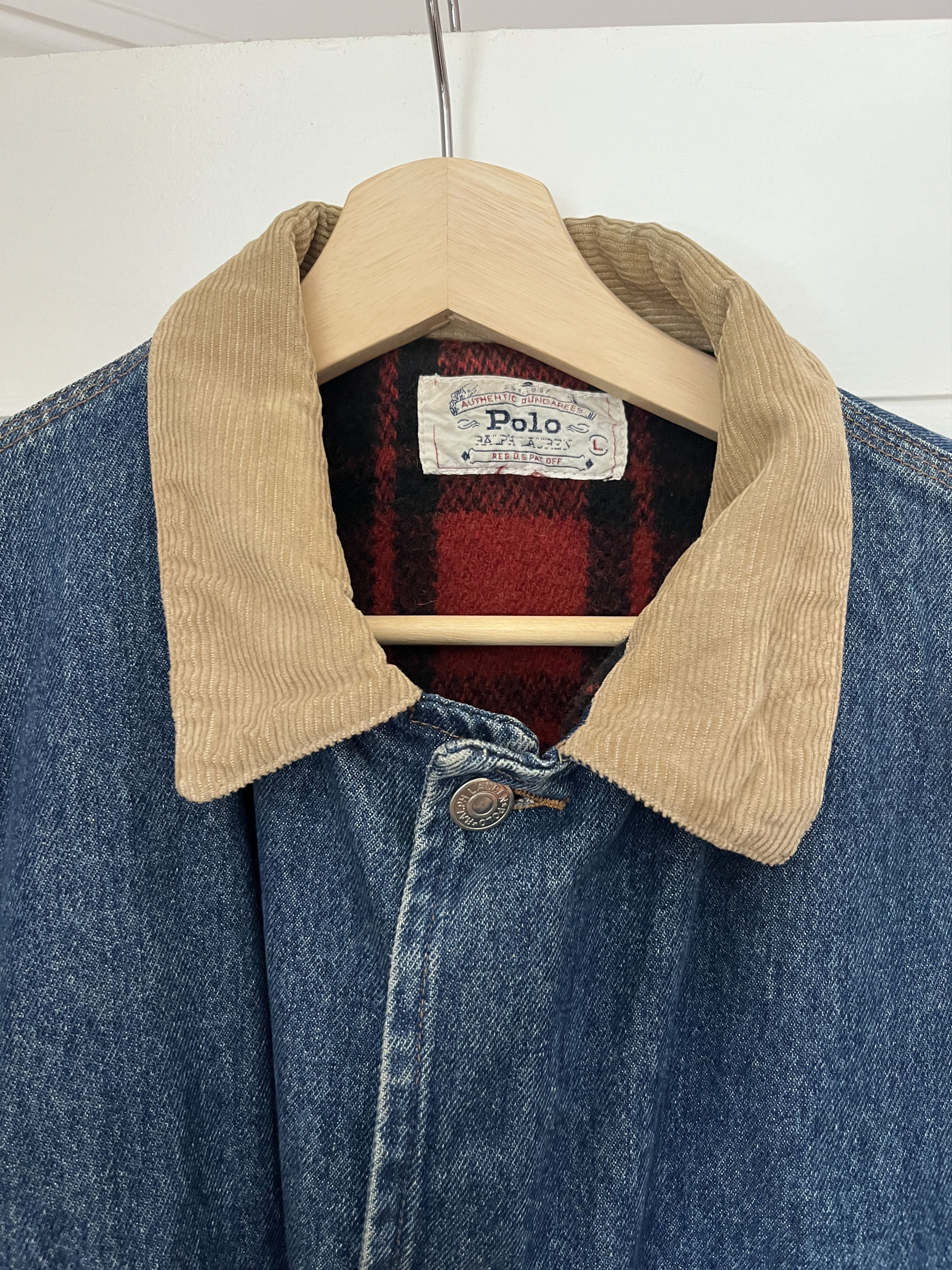 Polo Ralph Lauren Vintage Denim Jacket with wool lining Polo Ralph Lauren Size US L / EU 52-54 / 3 - 2 Thumbnail
