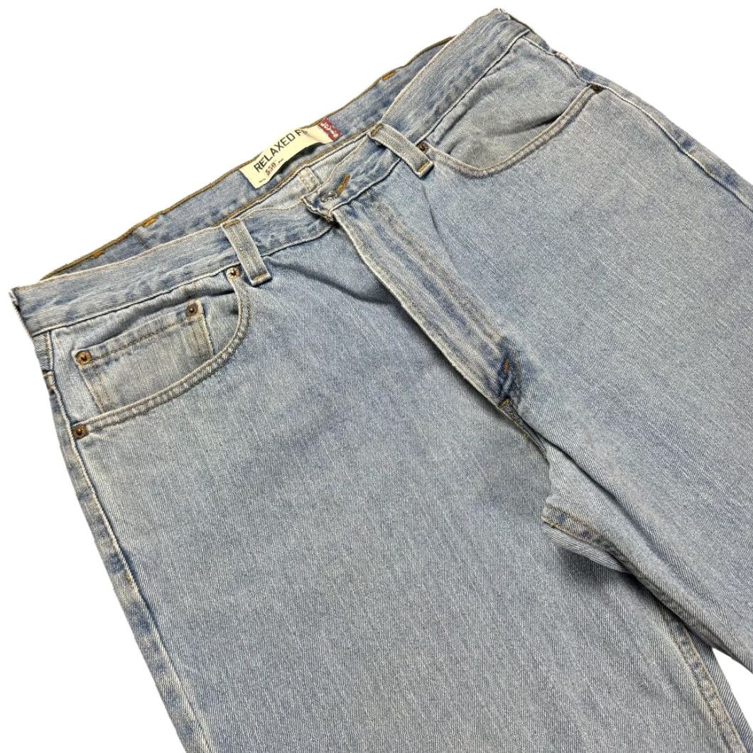 Levi's VINTAGE Levi's 550 Jeans Men's 38x30 Lightwash Y2K Baggy Cowboy Denim Cotton Relaxed Fit Blue Jeans Mens Size US 38 / EU 54 - 2 Thumbnail