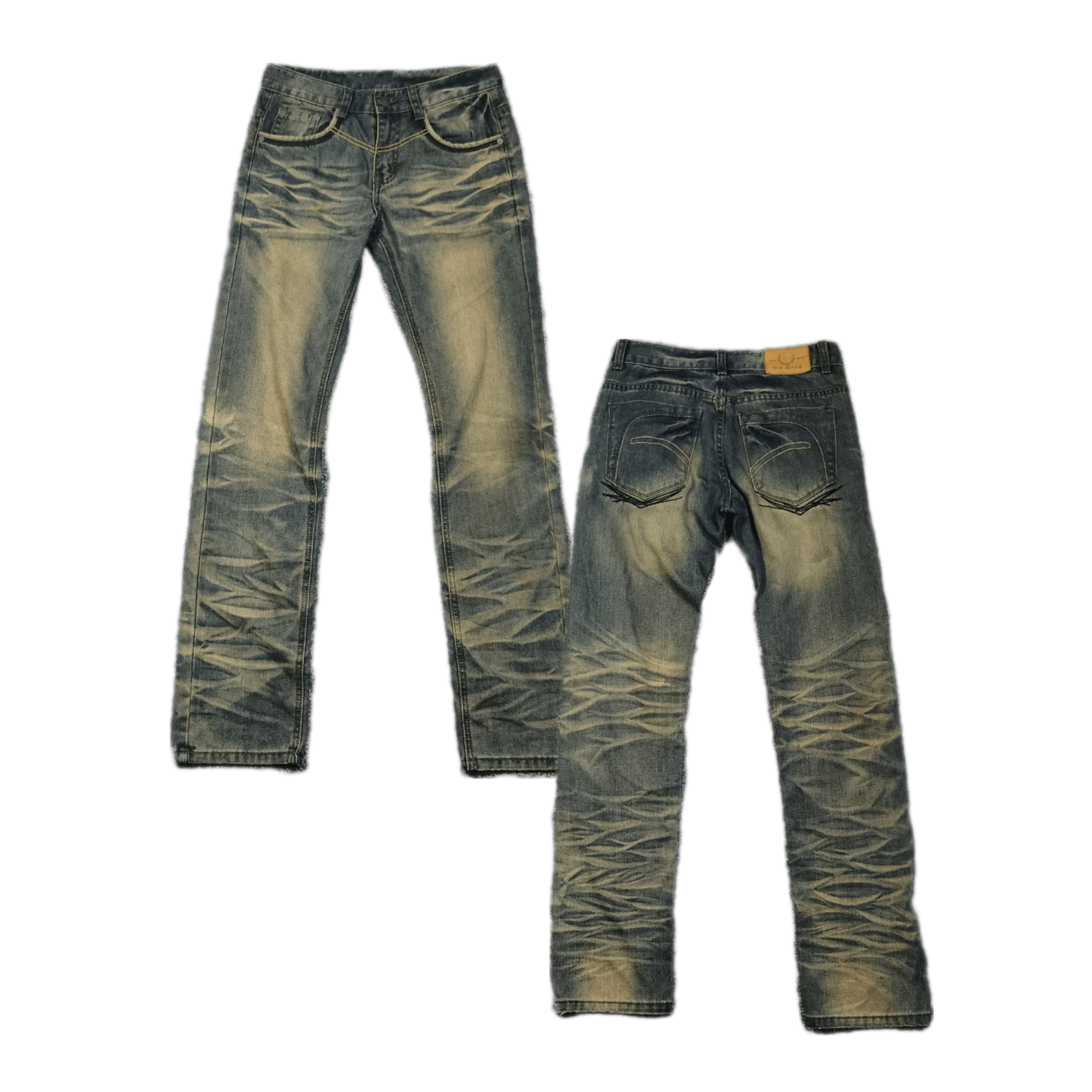 image of Archival Clothing x If Six Was Nine Y2K Rusty Grunge Seditionaries Distressed Dik Denim in Dark Rus