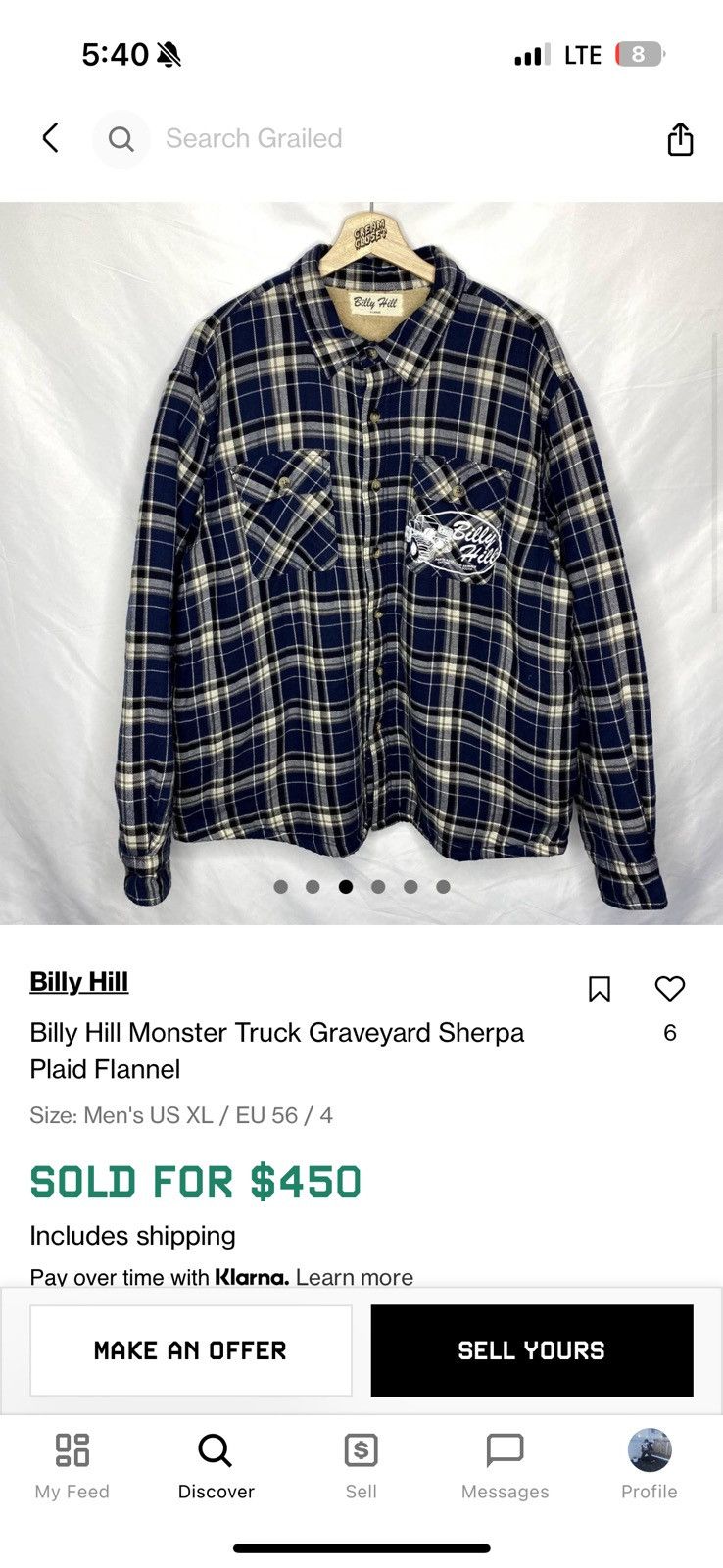 Billy Hill × Wrangler Vintage Wrangler Navy Sherpa Lined Flannel Jacket Size S Size US S / EU 44-46 / 1 - 8 Thumbnail