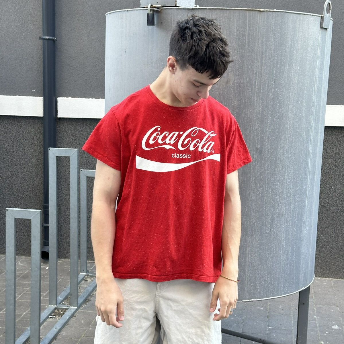 Coca Cola × Vintage Vintage T-shirts Coca-Cola Big Logo Distressed Y2K Style USA Size US XXL / EU 58 / 5 - 1 Thumbnail
