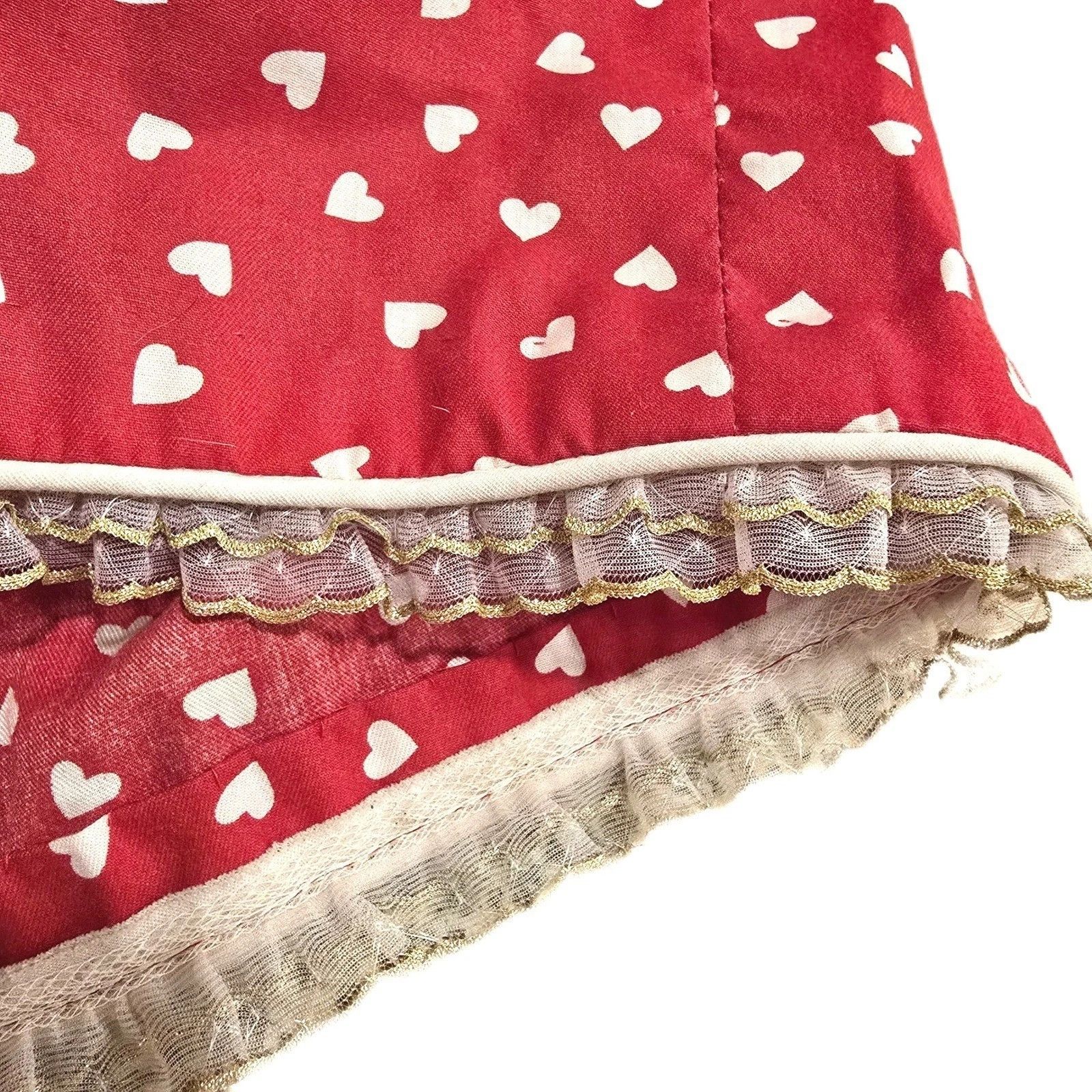 Handmade VTG 70s 80s Handmade Heart Print Prairie Dress XS Size XS / US 0-2 / IT 36-38 - 10 Thumbnail
