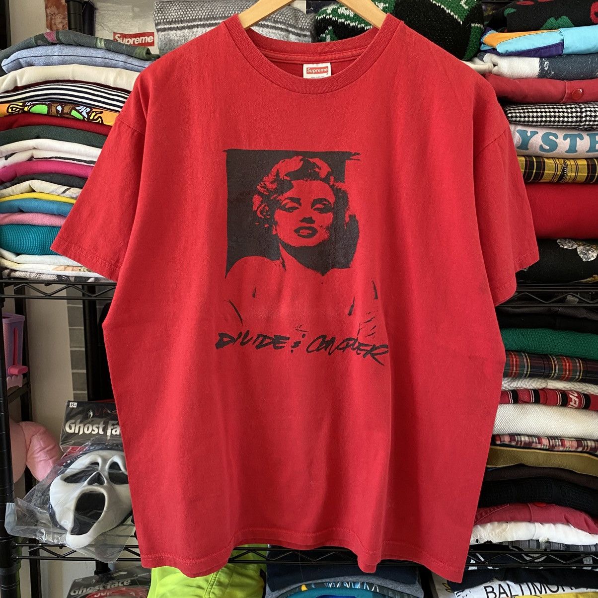 Futura × Supreme Supreme T-Shirt Red Futura Marilyn Monroe Sample 2010 Size US L / EU 52-54 / 3 - 1 Thumbnail