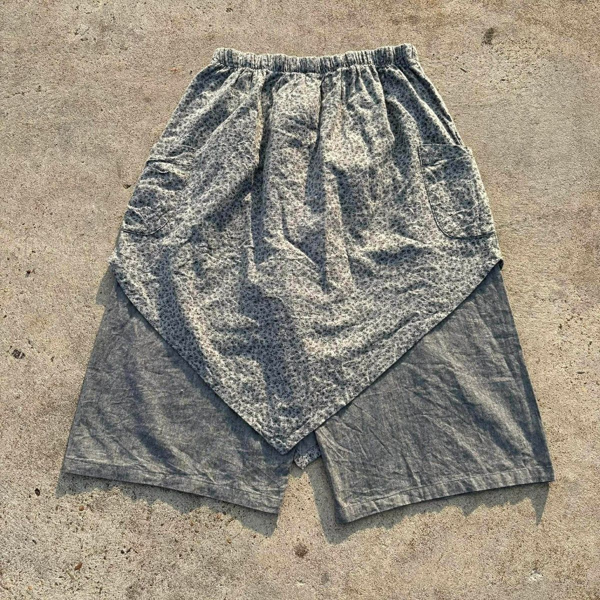 Japanese Brand BARU Layered Wrap Skirt Shorts Size 30" / US 8 / IT 44 - 14 Thumbnail