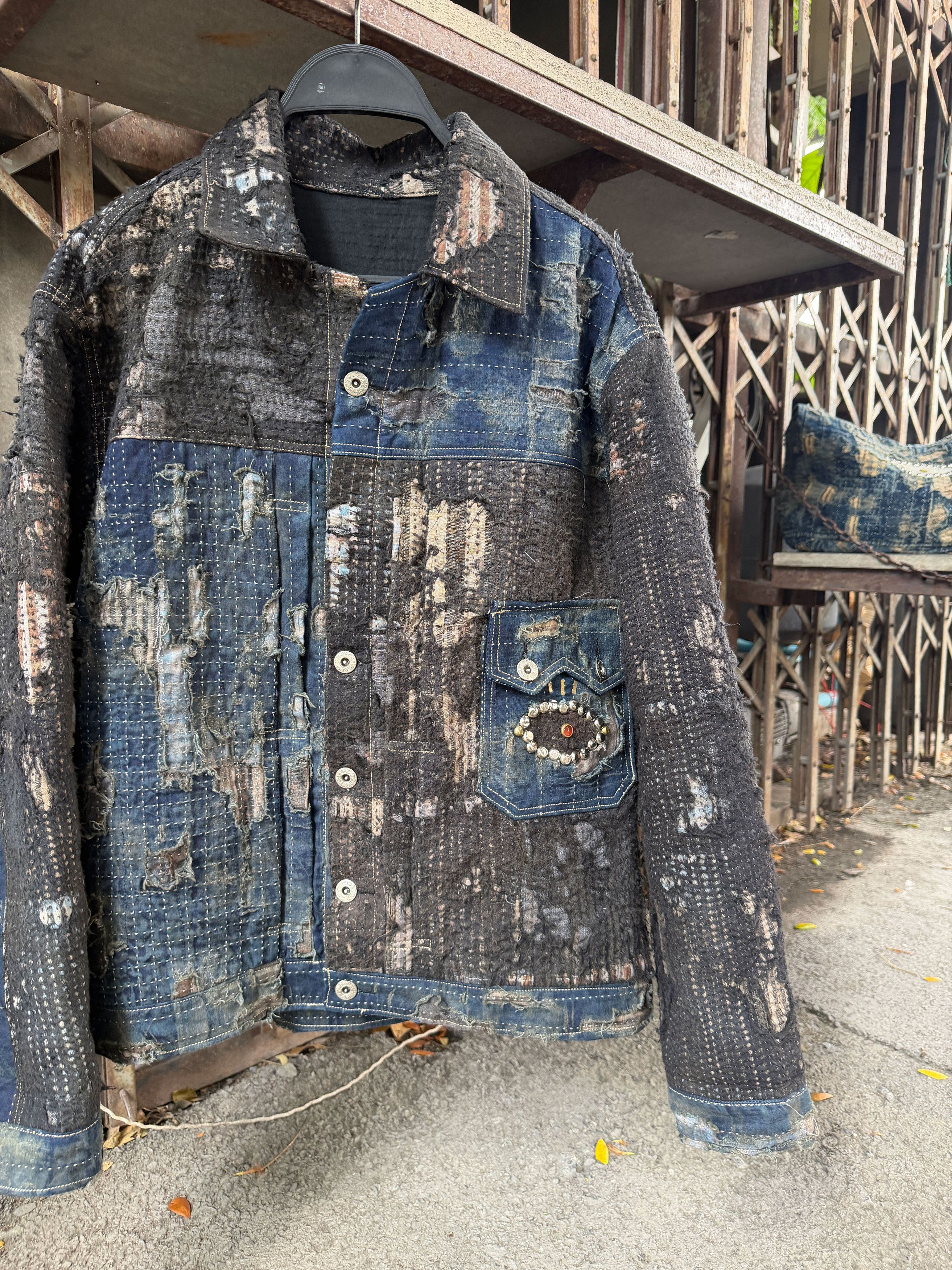 Japanese Brand 1/1 Boro Patchwork Denim Jacket Size US L / EU 52-54 / 3 - 13 Thumbnail