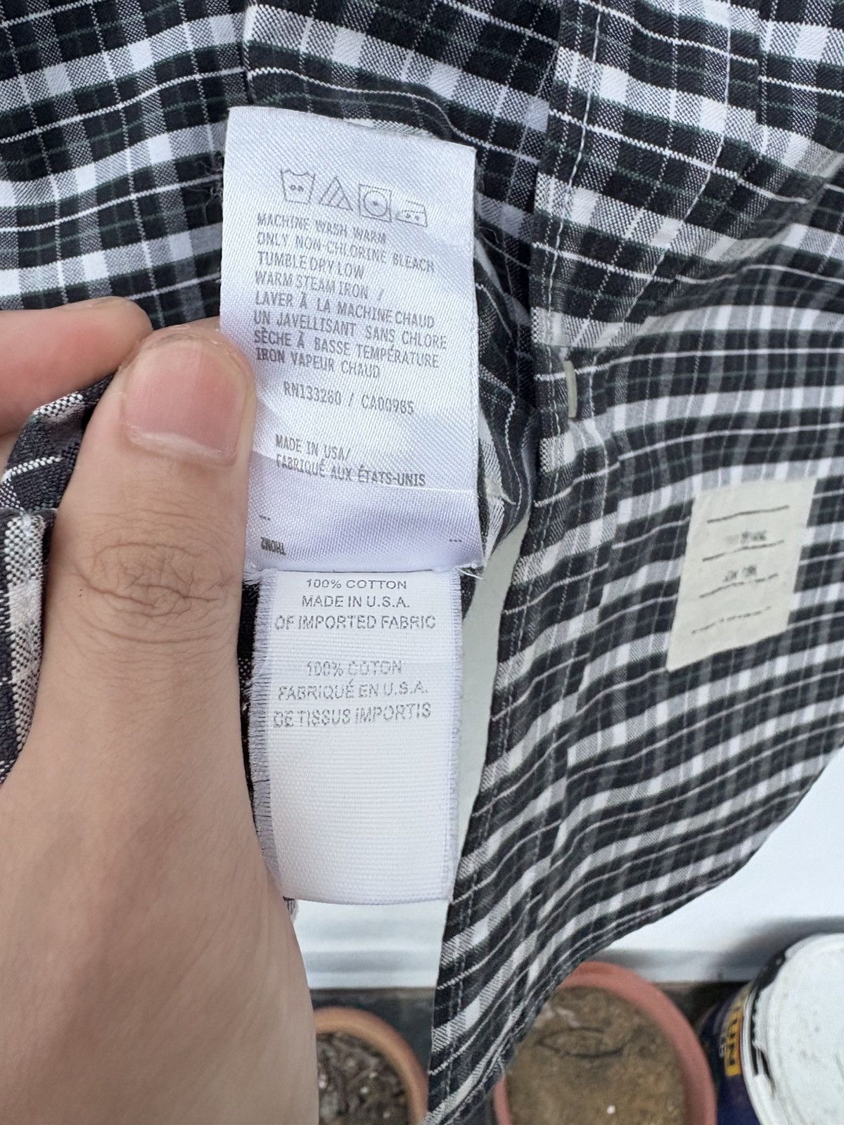 Thom Browne Authentic ‼️Thom Browne Oxford Classic Signature 4-Bar Shirt Size US L / EU 52-54 / 3 - 8 Thumbnail