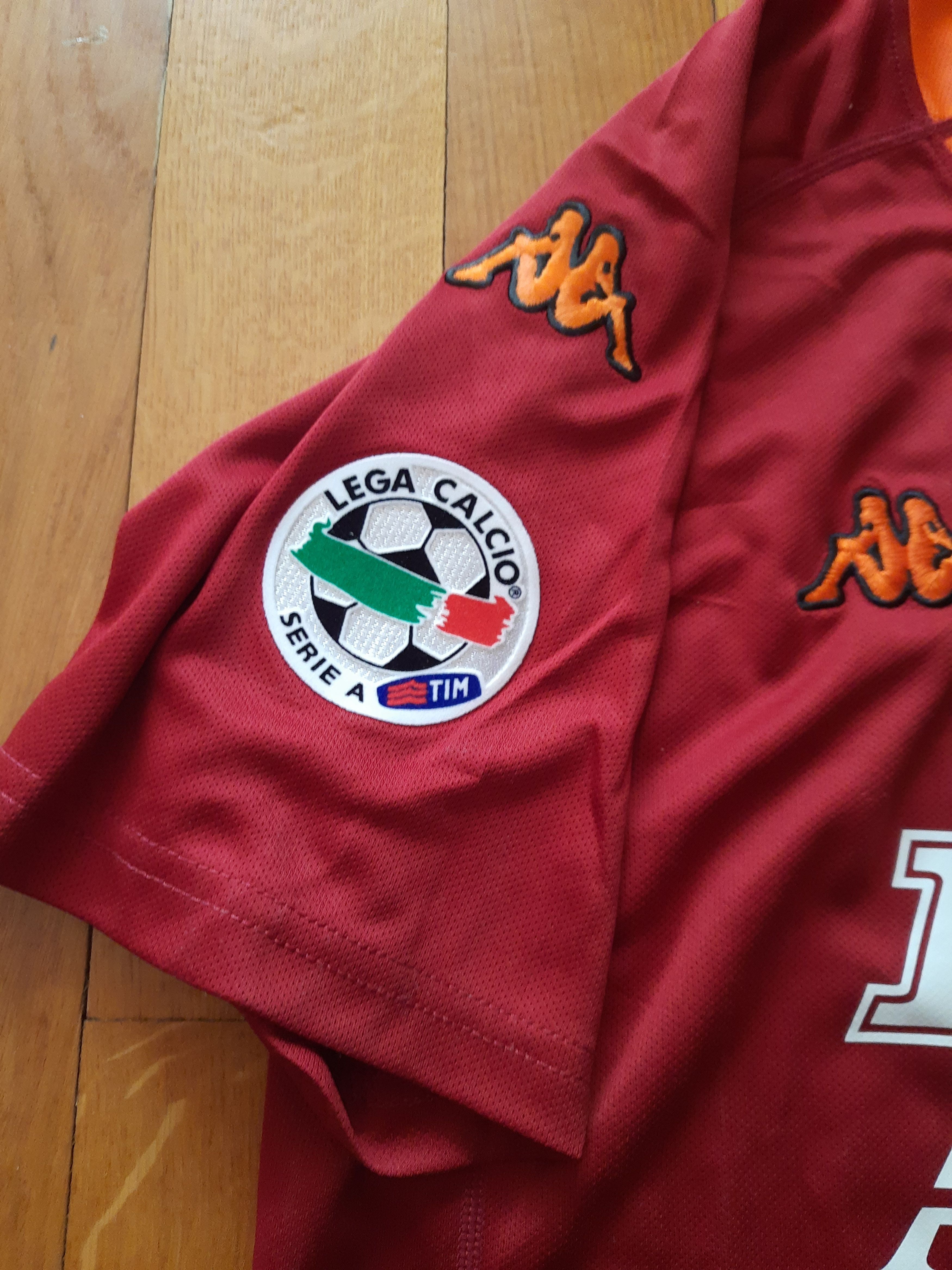 Other Totti A S Roma Retro Soccer Jersey Tee T Shirt Size US L / EU 52-54 / 3 - 6 Thumbnail