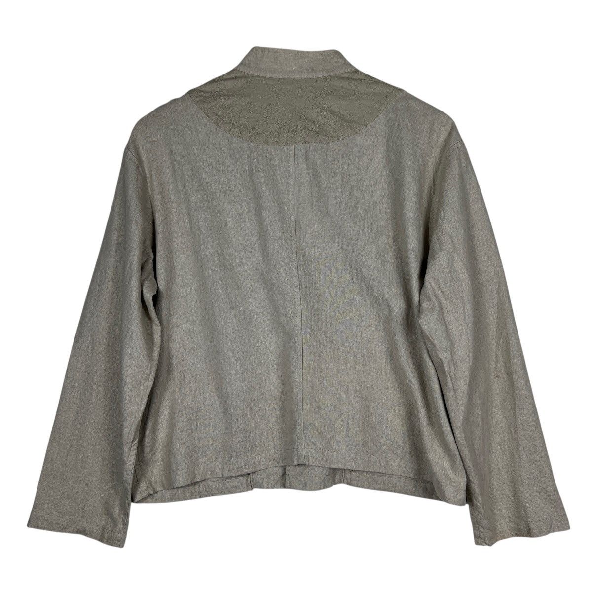 Issey Miyake Issey Miyake Plantation linen Cotton Cropped Jacket Size US M / EU 48-50 / 2 - 2 Thumbnail