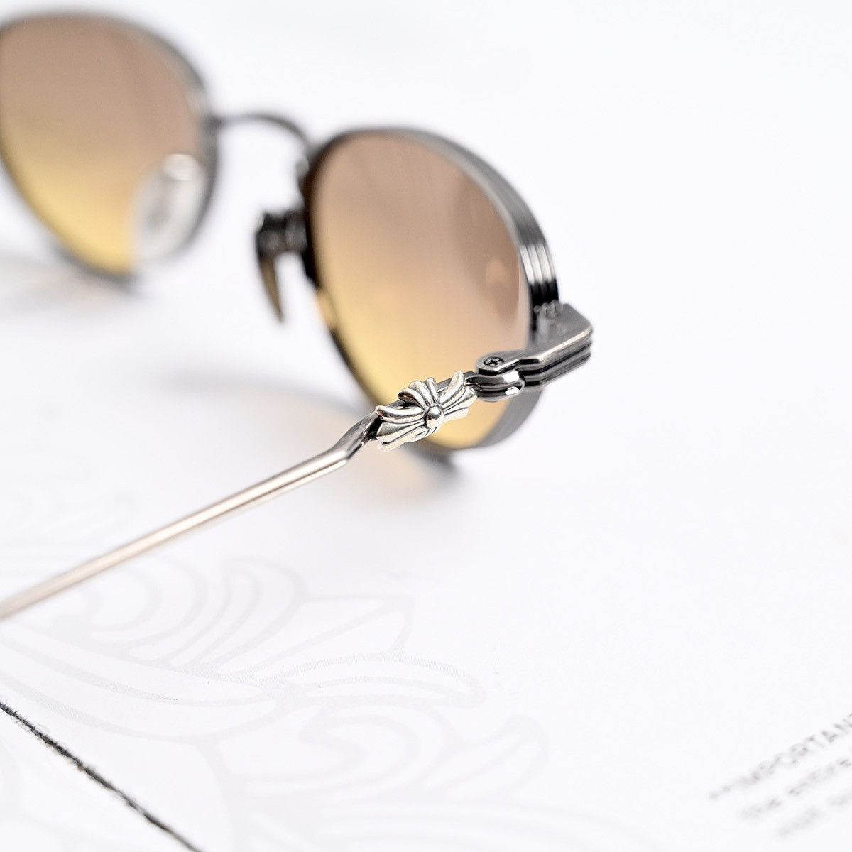Chrome Hearts CHROME HEARTS CLITORIAL ANTIQUE SILVER SUNGLASSES Size ONE SIZE - 9 Thumbnail