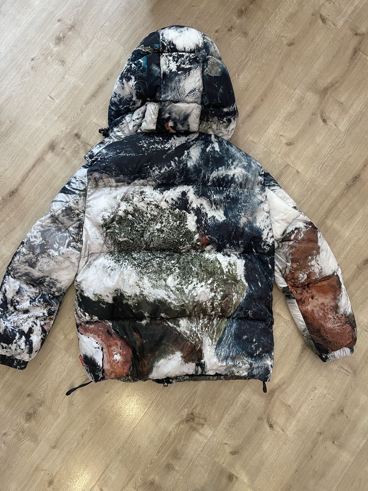Diesel Diesel Multicolor Padded Jacket with Planet Print Size US M / EU 48-50 / 2 - 2 Thumbnail