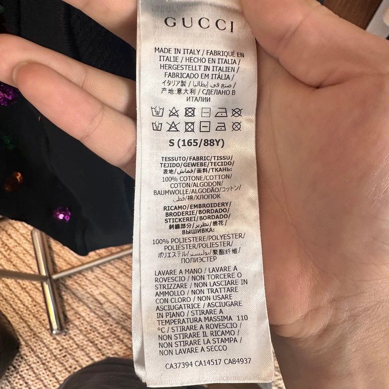 Gucci Gucci Sequin belt double G round-neck sweatshirt 2501-Nexta Size US S / EU 44-46 / 1 - 5 Thumbnail