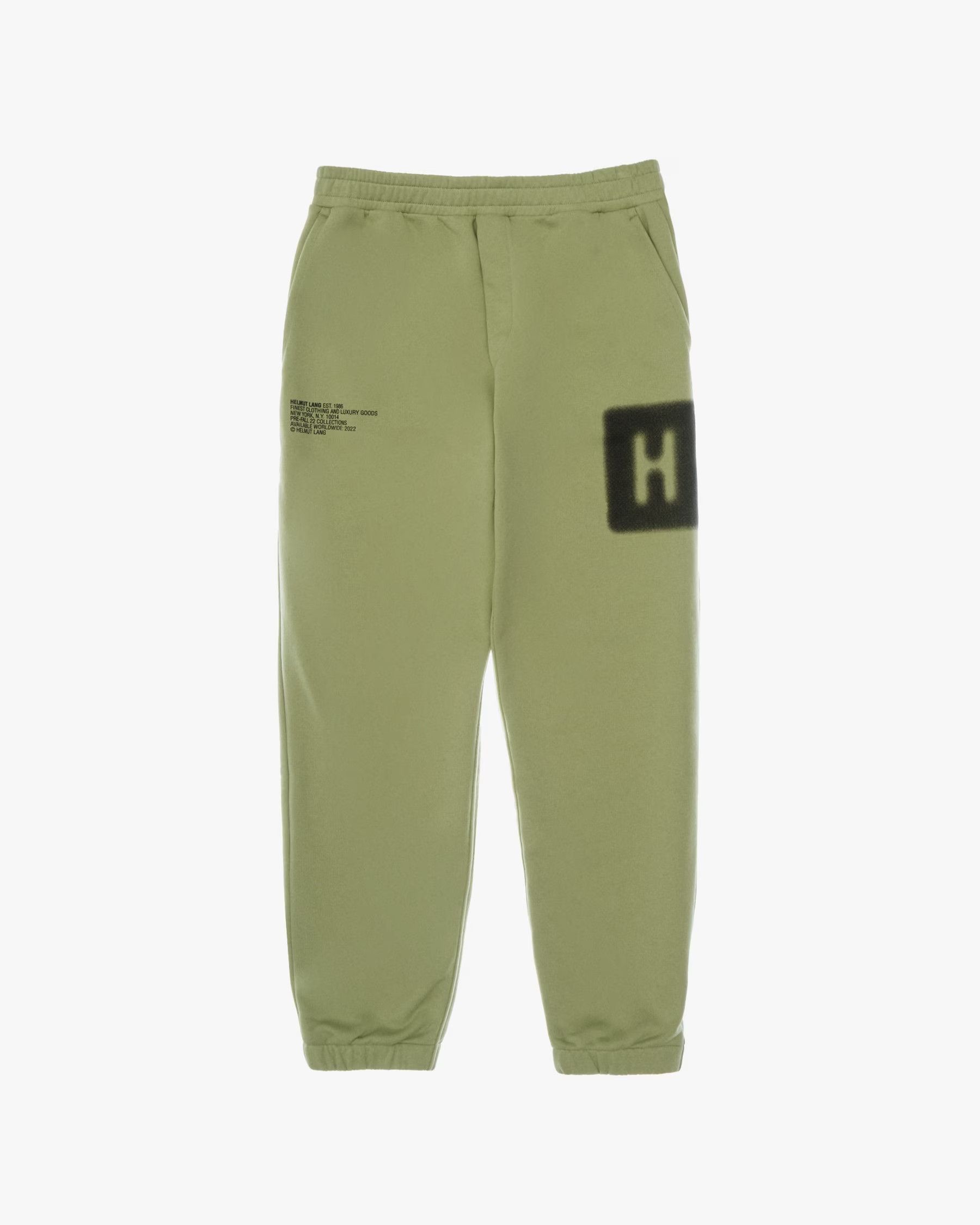 image of Helmut Lang O1C11T2Y0124 Blur Ft Jogger / Sweatpants In Green, Men's (Size 32)