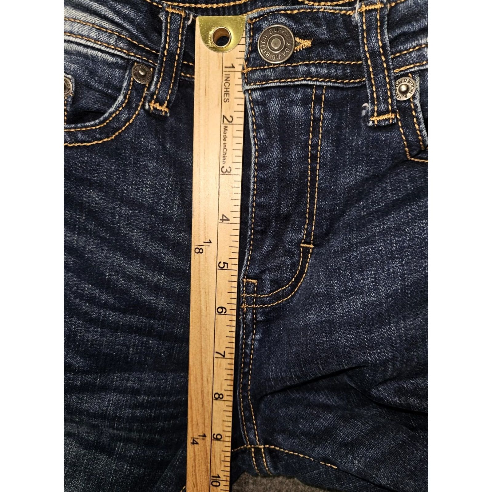 Buffalo David Bitton Buffalo David Bitton Jeans Mens Slim Boot Fit Distressed Medium Blue Denim Pants Pockets Leather Patch Logo 14 King Size US 28 / EU 44 - 4 Thumbnail