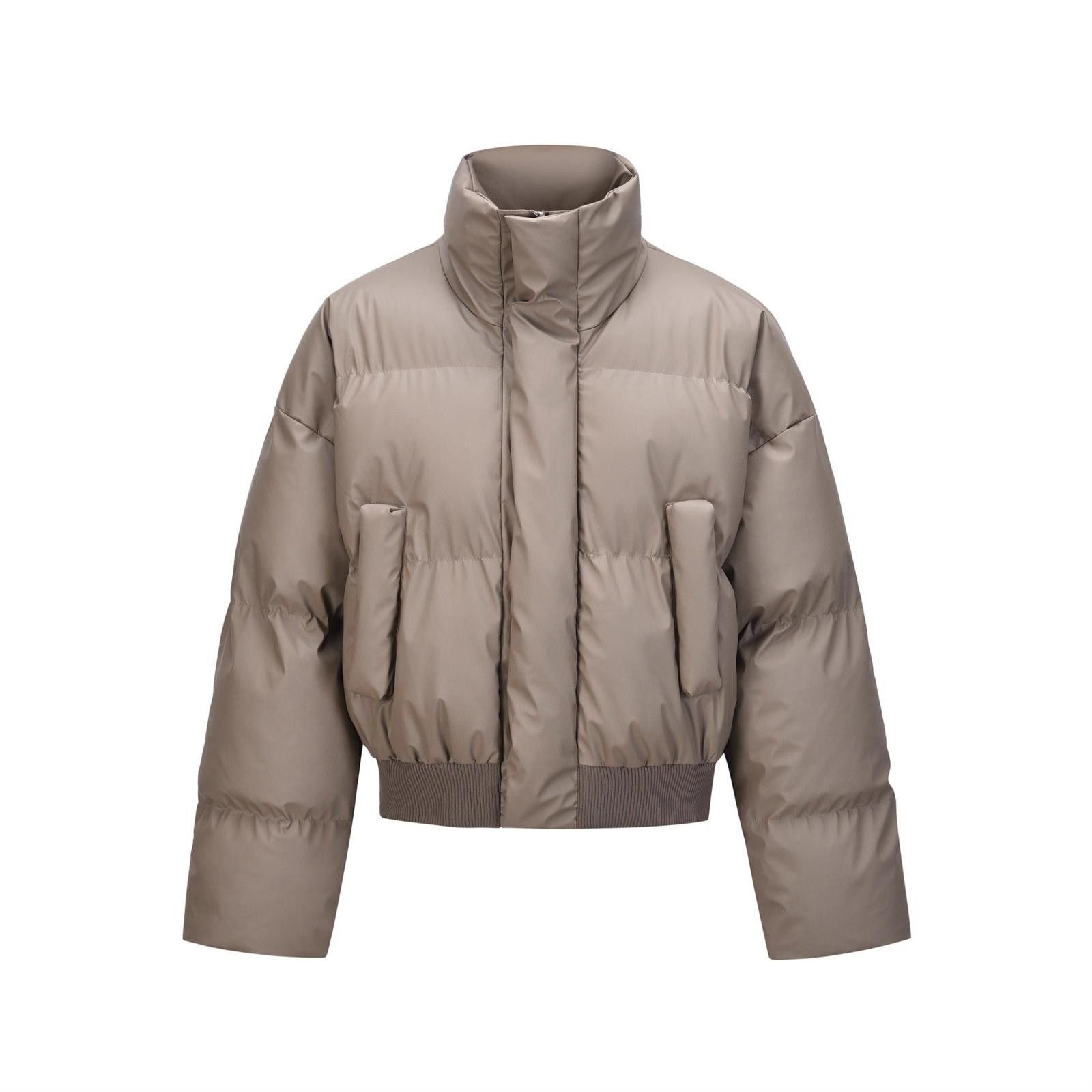 Vintage Beige Puffer Jacket, Men's Winter Outerwear Size US M / EU 48-50 / 2 - 5 Thumbnail