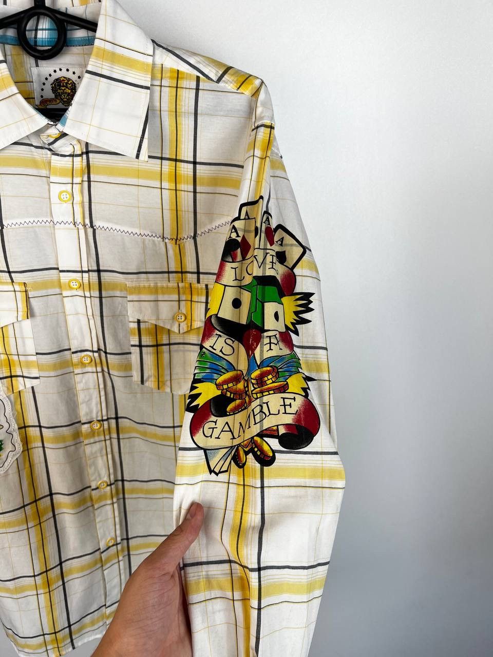Ed Hardy Ed Hardy by Christian Audigier vintage shirt size L Size US L / EU 52-54 / 3 - 3 Thumbnail