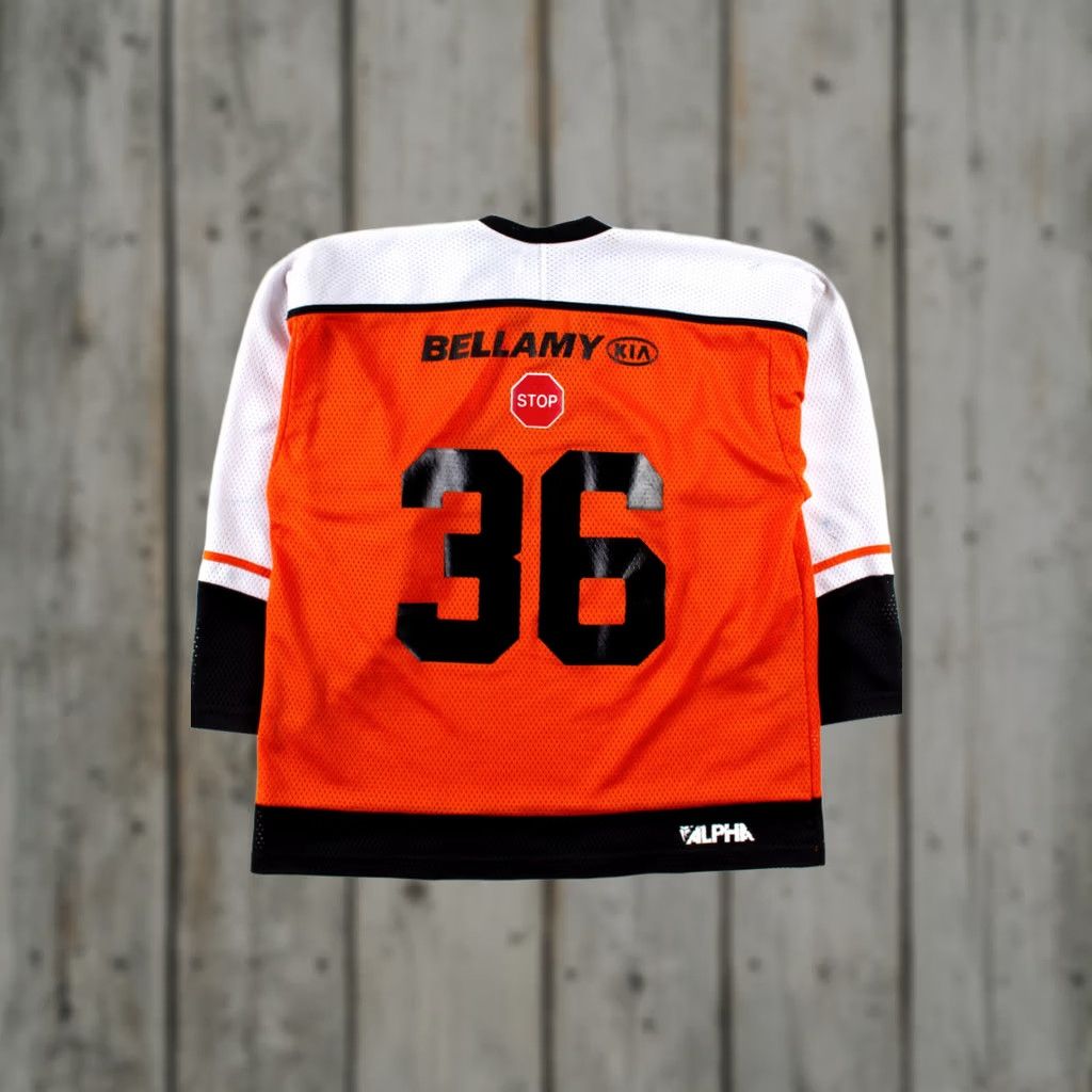 Vintage VINTAGE Alpha Sportswear Regina Hockey Jersey T-Shirt XX-Large Unisex Orange Polyester 29 Chest Width 25 Size US XXL / EU 58 / 5 - 1 Thumbnail