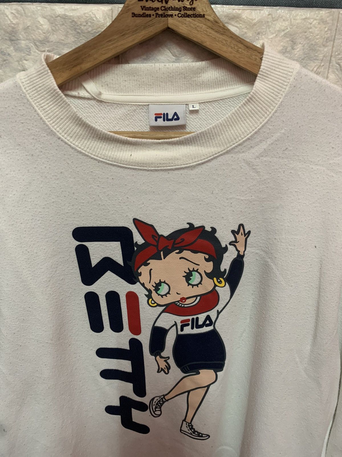 Fila RARE!! Sweatshirt Betty Boop x Fila Size US L / EU 52-54 / 3 - 3 Thumbnail