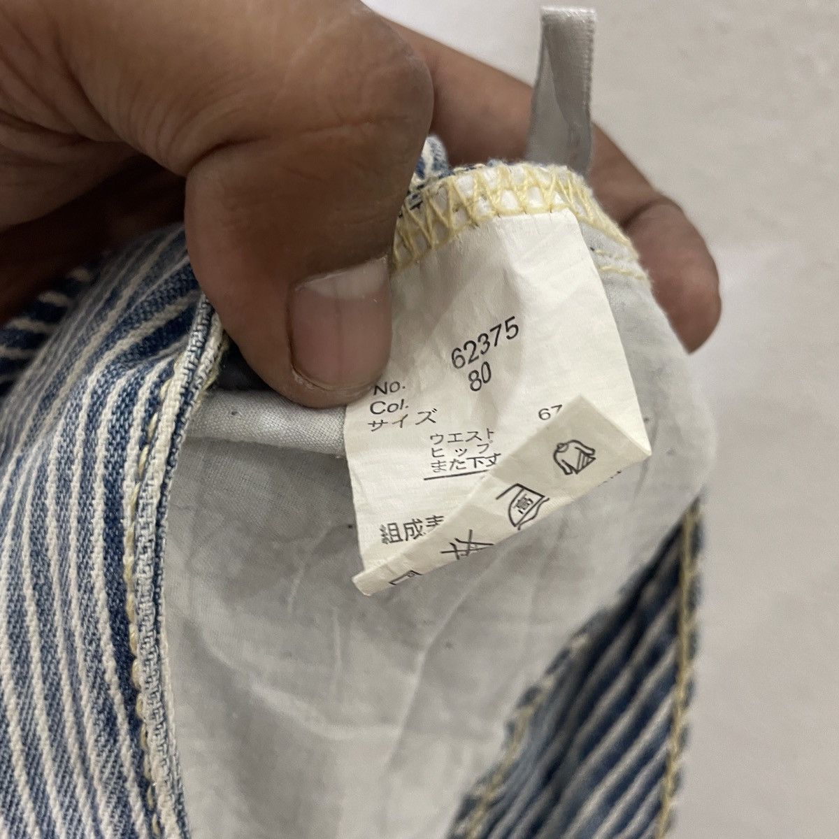 Japanese Brand Vintage Gold Rush Japan Hickory Stripe Pants Size US 33 - 5 Thumbnail
