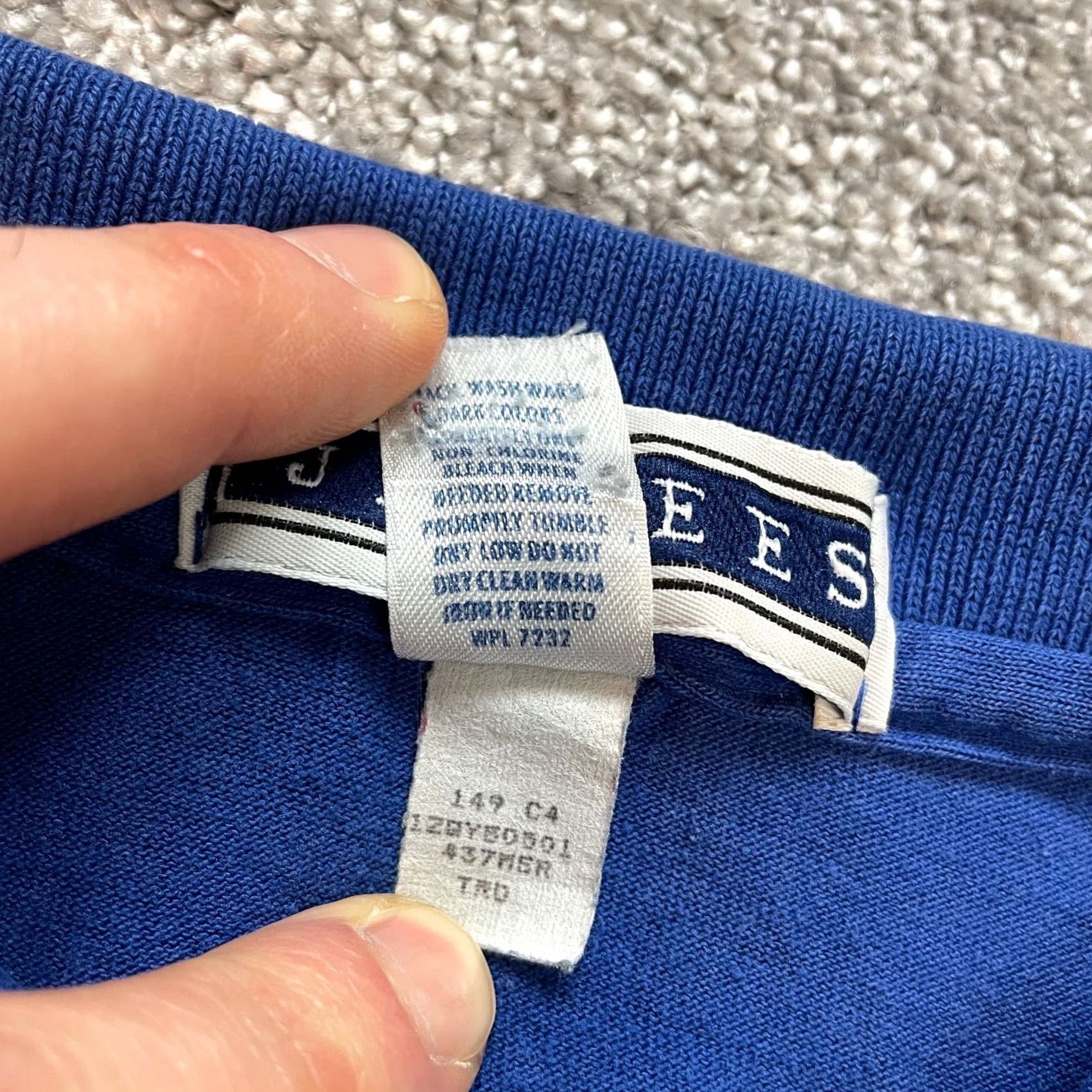 Jerzees VINTAGE Jerzees Polo Shirt Mens L Blue Collared Logo Levi 0 Size US L / EU 52-54 / 3 - 5 Thumbnail