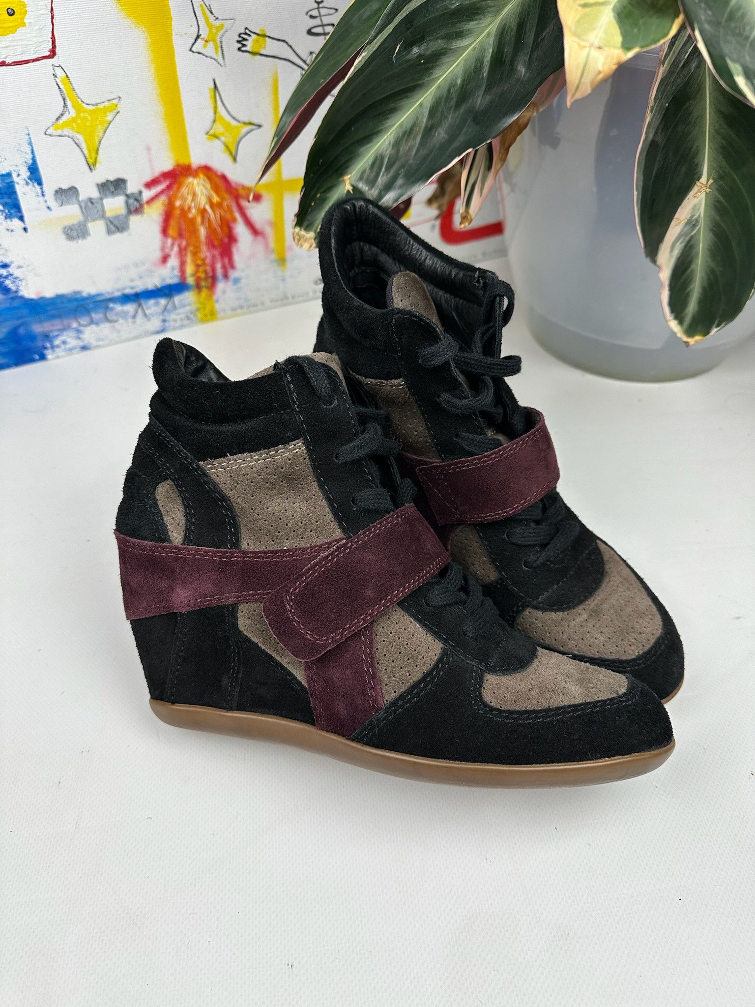 Japanese Brand Isabel Marant style Bekett Wedge Sneakers Shoes Opium Size US 8 / IT 38 - 7 Thumbnail