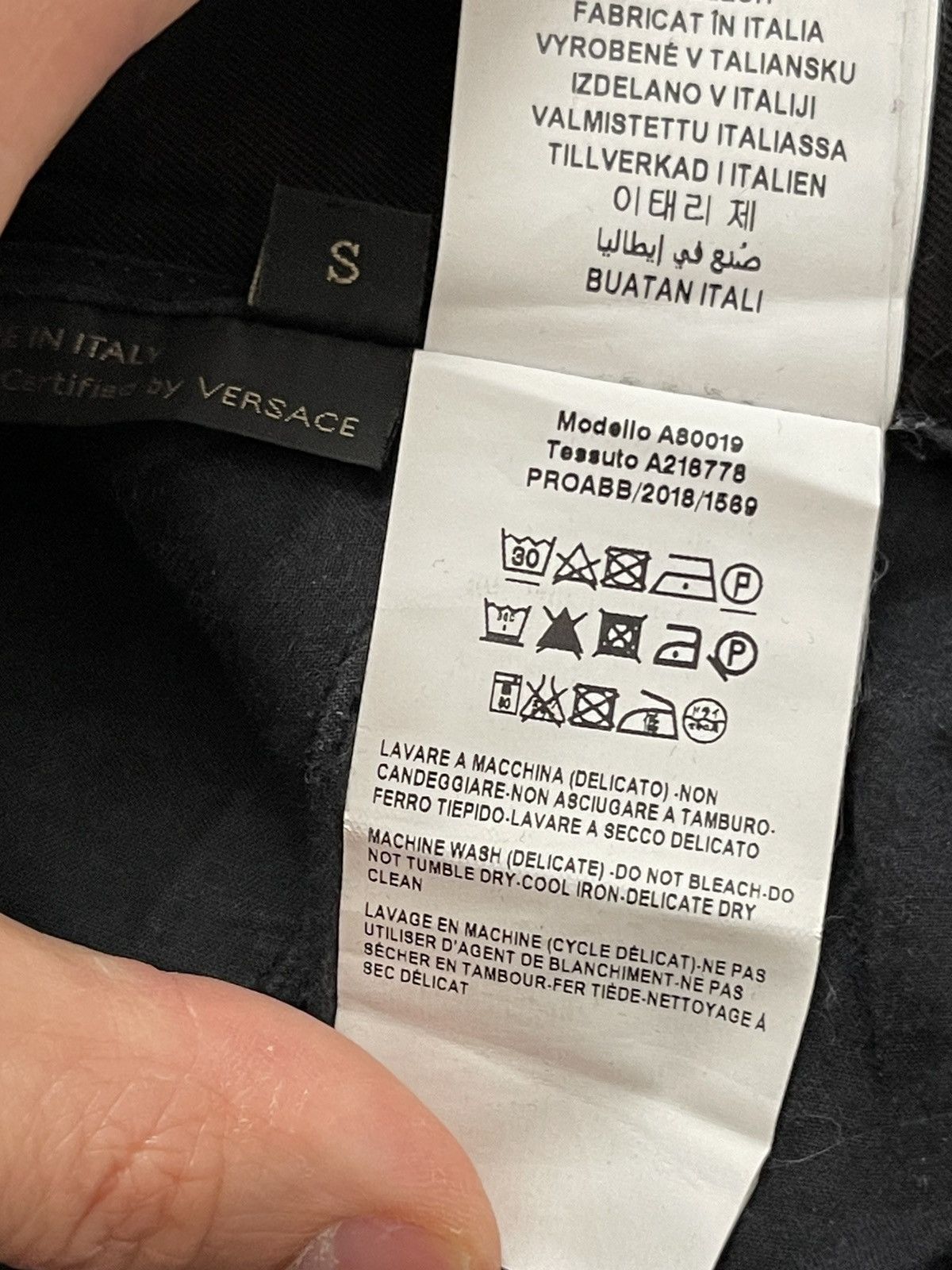 Versace Versace main line black cotton trousers pants Size US 32 / EU 48 - 9 Thumbnail