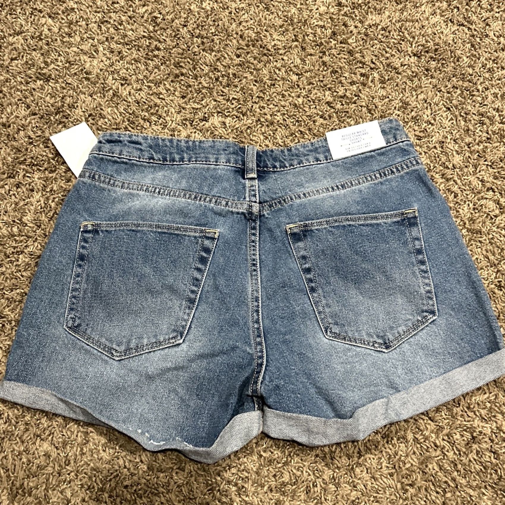 H&M H&M Women’s Size 6 Blue Cotton Denim Shorts NWT A39 Casual Boyfriend Regular Size 28" / US 6 / IT 42 - 3 Thumbnail