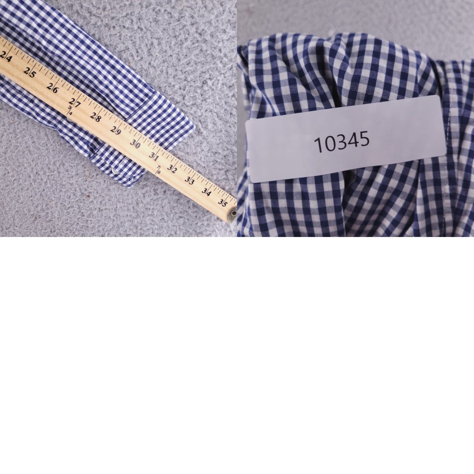 Gap Gap Shirt Mens XS Button-Up Collar Long Sleeve Check Blue Slim Fit Size US XS / EU 42 / 0 - 8 Thumbnail