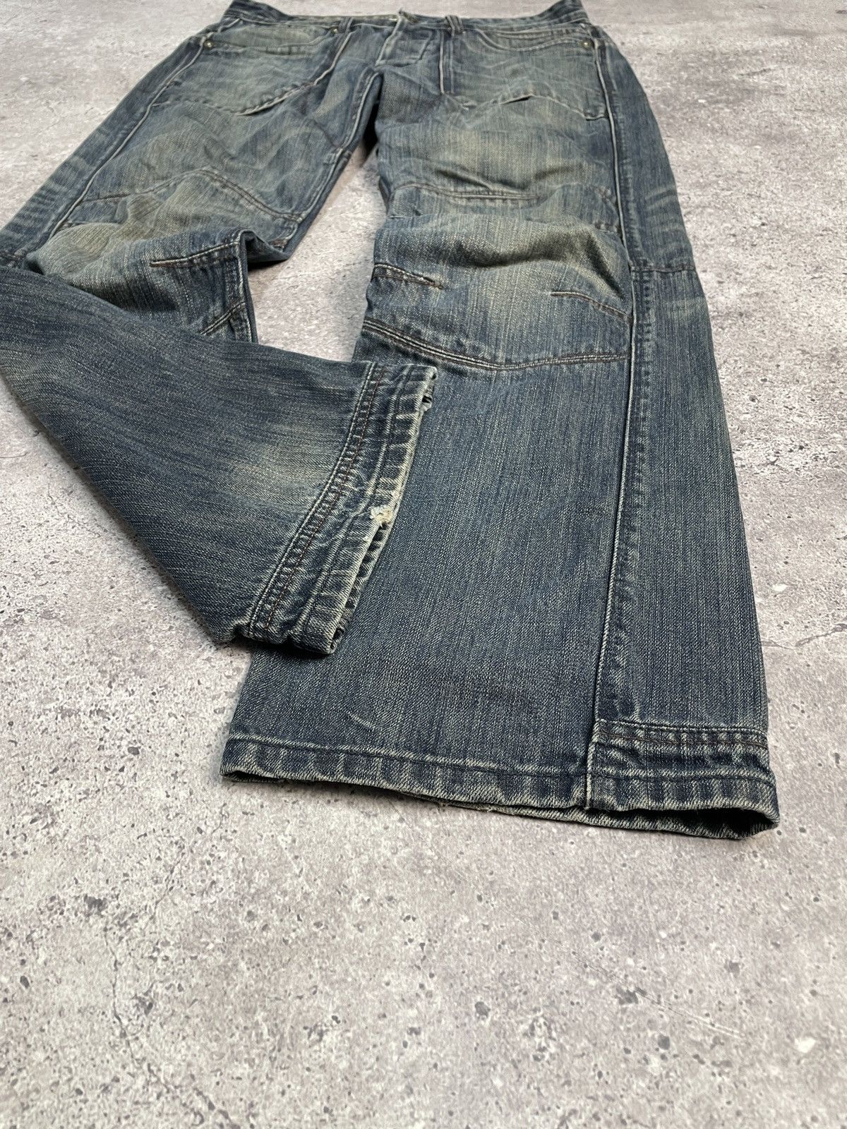 Other Vintage G-Star Raw Denim Jeans Embroidered Big Logo Y2K Size US 32 / EU 48 - 8 Thumbnail