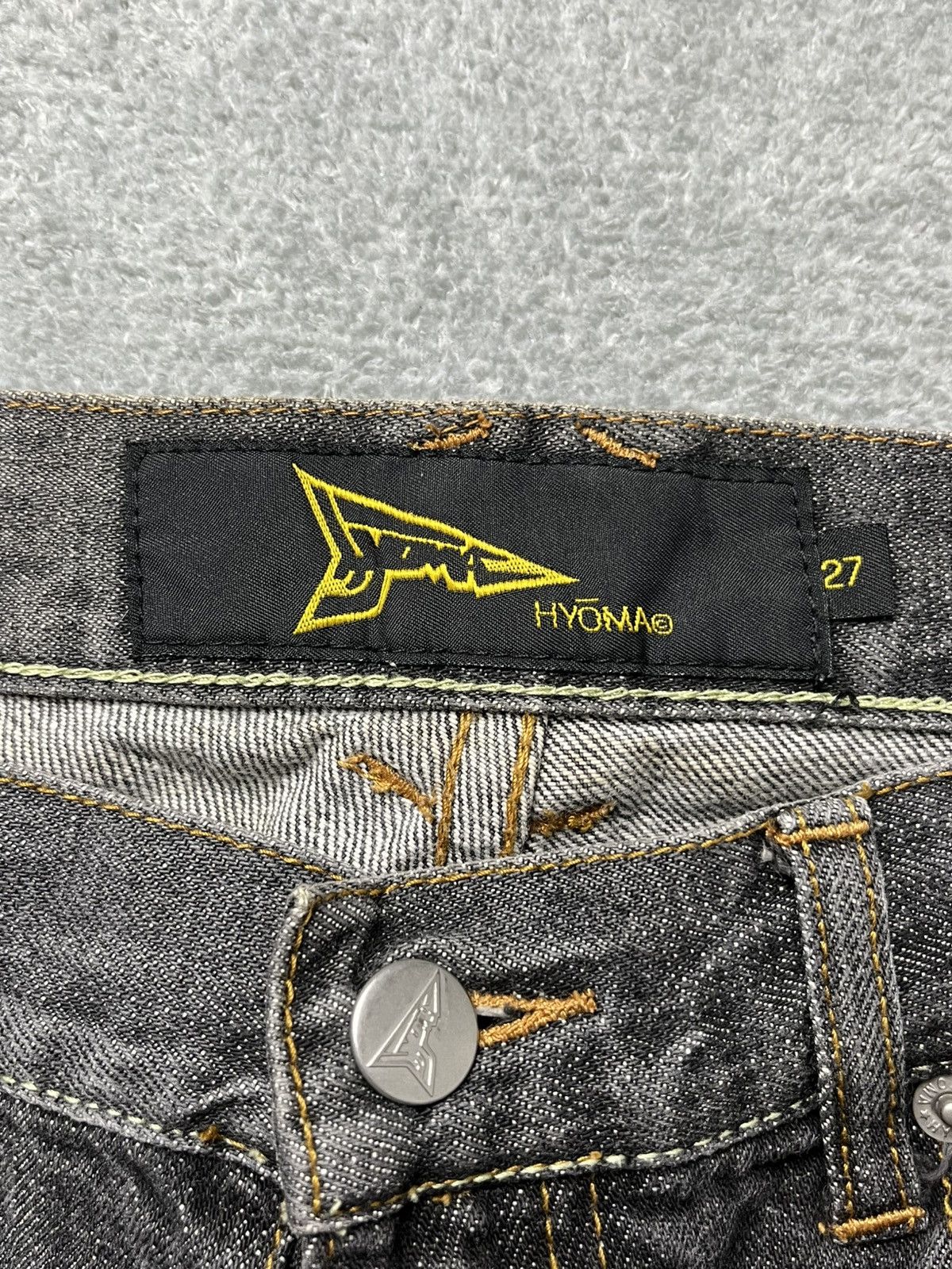 20471120 20471120 - Hyoma - “S*X” print denim pants Size US 33 - 9 Thumbnail
