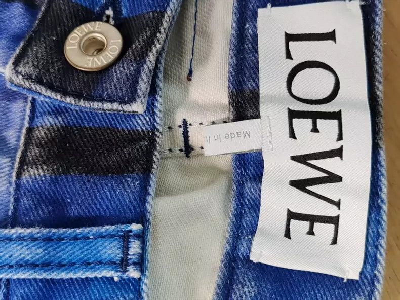 Loewe LOEWE Mosaic denim skirt Size 42" / US 20 - 3 Thumbnail