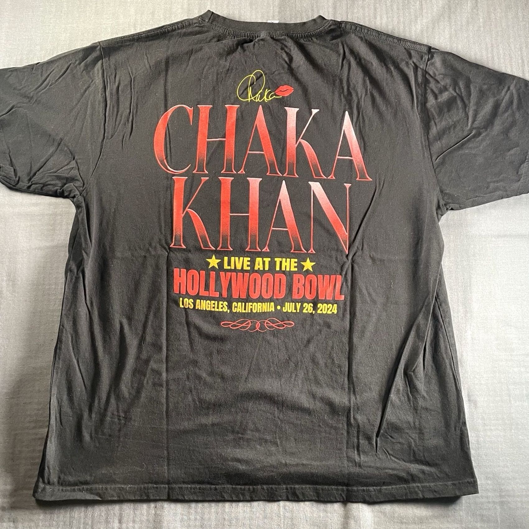 Vintage CHAKA KHAN Hollywood Bowl 2024 Shirt Mens XL Queen Of Funk Black Size US XL / EU 56 / 4 - 6 Thumbnail