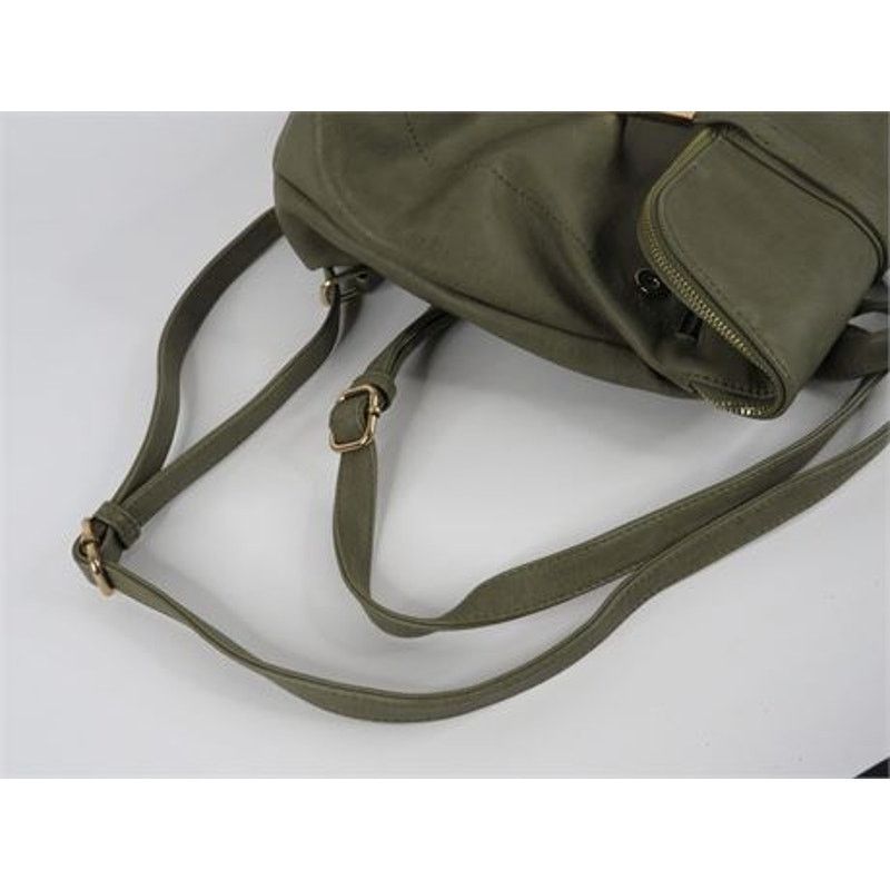 Other Miztique The Diana Vegan Olive Leather Backpack Size ONE SIZE - 3 Thumbnail