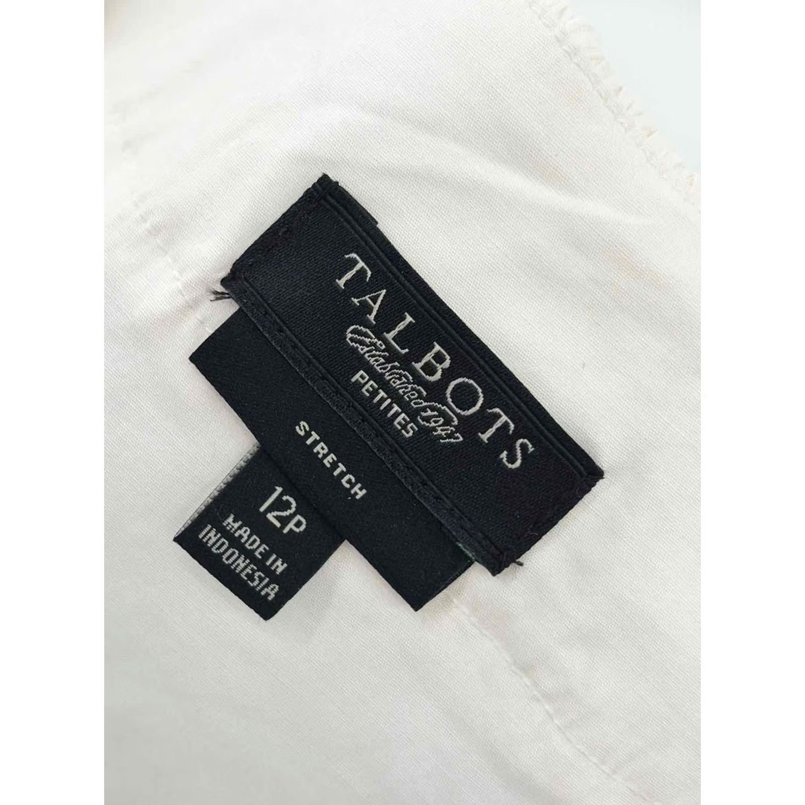 Talbots VINTAGE Talbots White Size 12P Blouse Size XL / US 12-14 / IT 48-50 - 3 Thumbnail