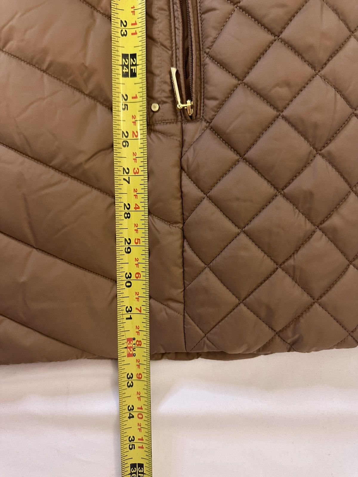 Weatherproof Weatherproof Long Quilted Zip Up Snaps Vest Mocha Brown Size XL / US 12-14 / IT 48-50 - 5 Thumbnail