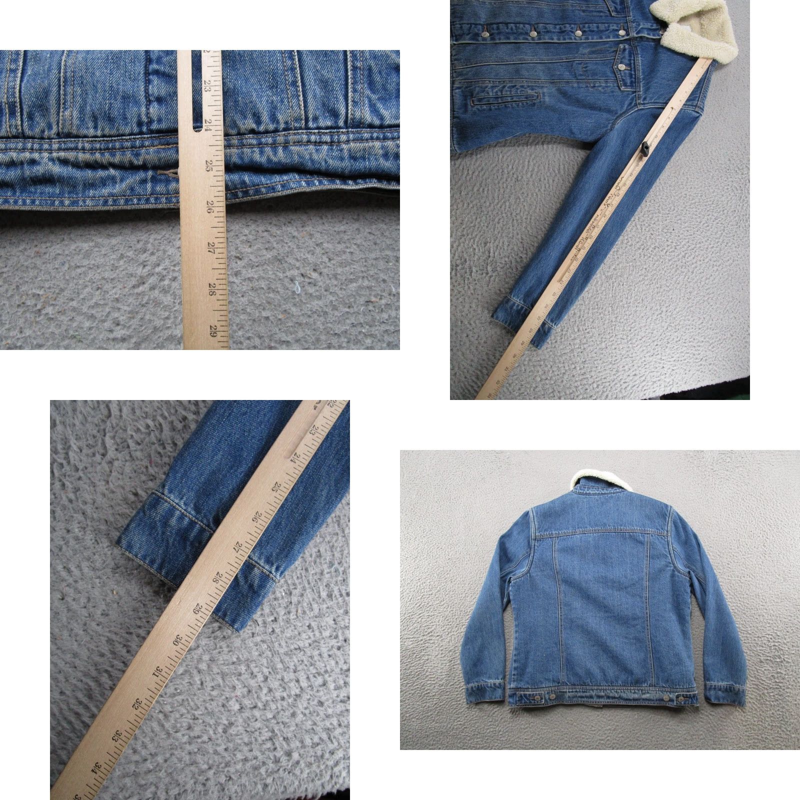 Old Navy Old Navy Denim Jacket Blue L Women's Button Up Lined Cotton Trucker Casual Vintage No Size L / US 10 / IT 46 - 8 Thumbnail
