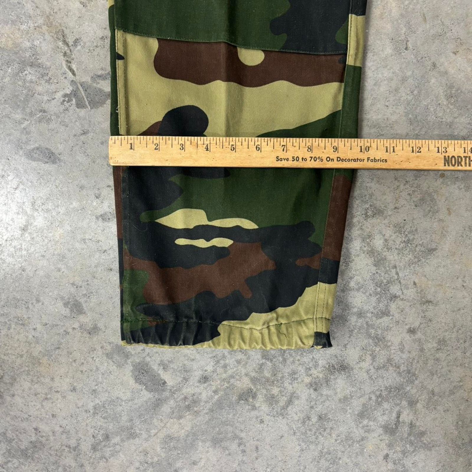 Vintage 90s Baggy Camo Canvas Cargo Pants Size US 34 / EU 50 - 5 Thumbnail