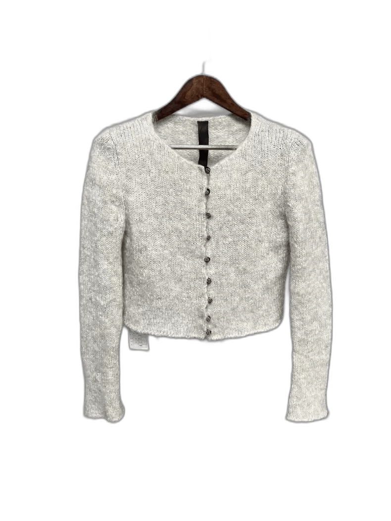 Chrome Hearts Chrome Hearts Gray Cashmere Cardigan Size S / US 4 / IT 40 - 1 Thumbnail