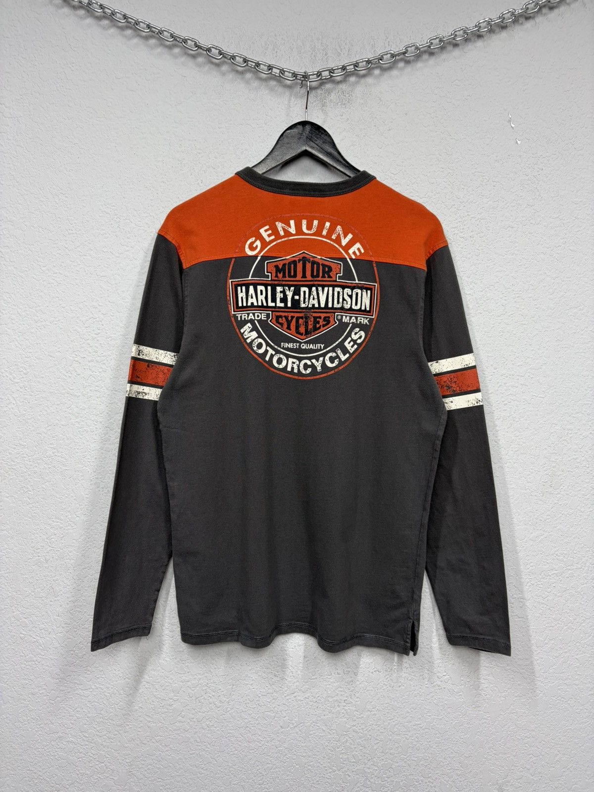 Harley Davidson Vintage Harley-Davidson Long Sleeve Tee Biker Graphic Y2K Size US L / EU 52-54 / 3 - 1 Thumbnail