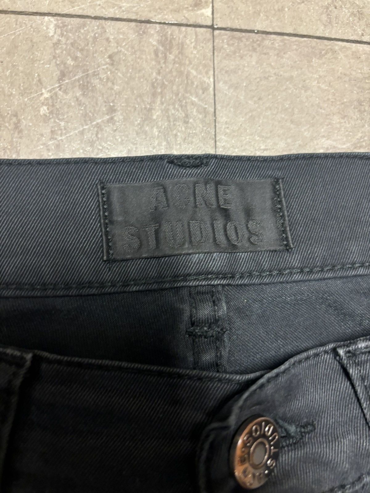 Acne Studios Acne Studios Ace Ups Black Denim 31/32 Size US 31 - 3 Thumbnail