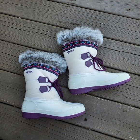 Vintage Vintage 90s y2k Weather Sport Faux Fur White Winter Boots Size US 8 / IT 38 - 6 Thumbnail