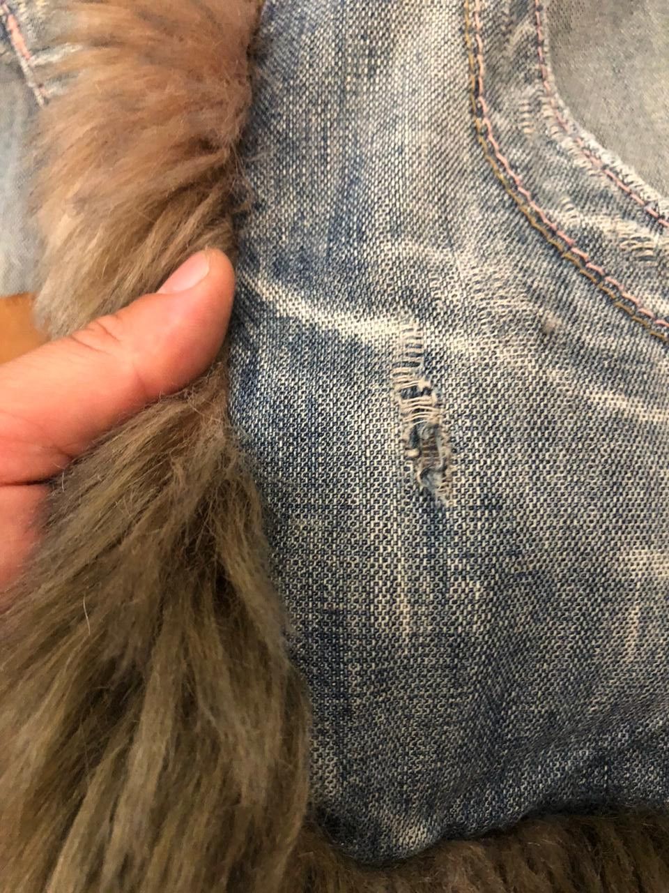 Miss Sixty Miss Sixty Vintage Afghan Denim Faux Fur Y2K Jacket small Size S / US 4 / IT 40 - 11 Thumbnail