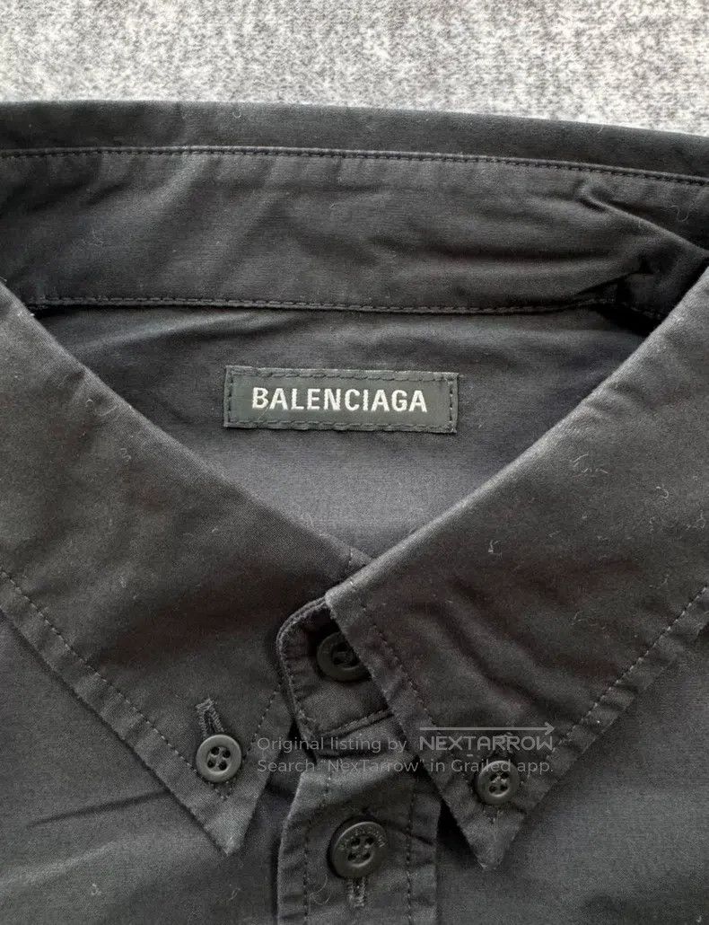 Balenciaga Balenciaga size 40 Black Dissolved Cola Short-sleeve Shirt Size US S / EU 44-46 / 1 - 4 Thumbnail