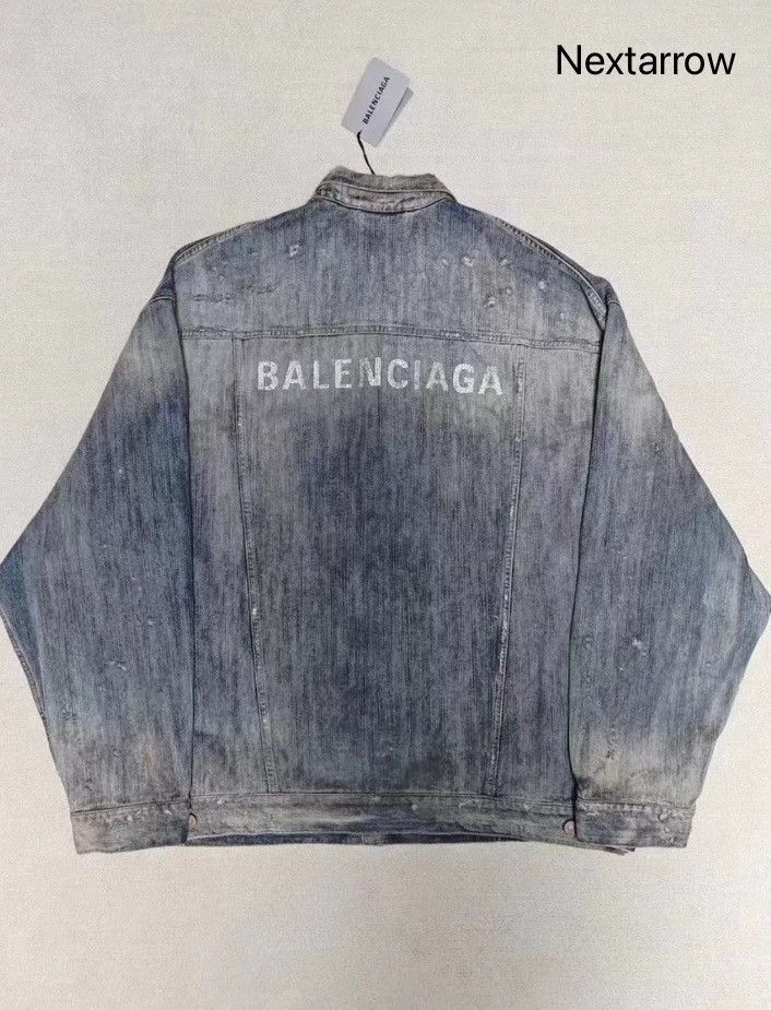 Balenciaga Balenciaga 23SS mud dyed denim jacket 2412-Nextarrow Size US M / EU 48-50 / 2 - 2 Thumbnail
