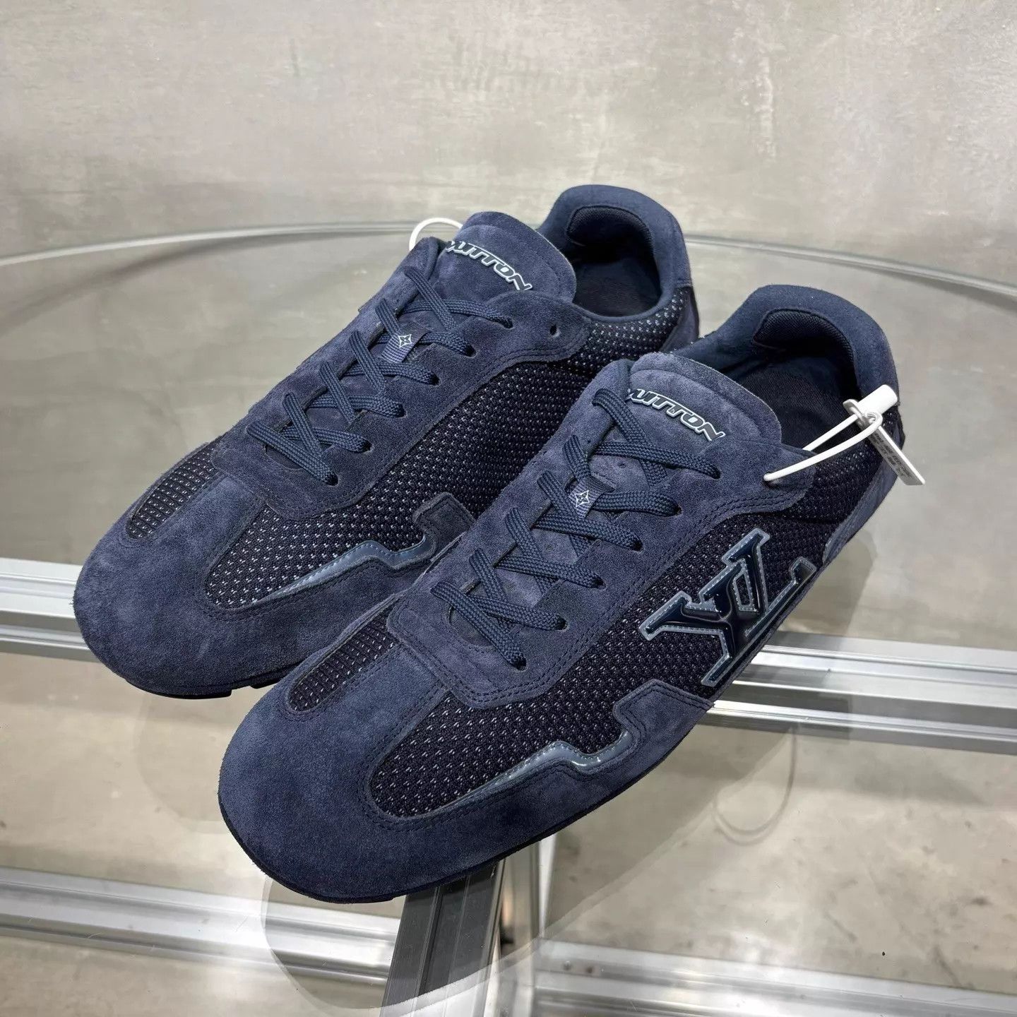Louis Vuitton LV RALLY Blue UK9 Decon Sneakers New Worn Once Size US 10 / EU 43 - 2 Thumbnail