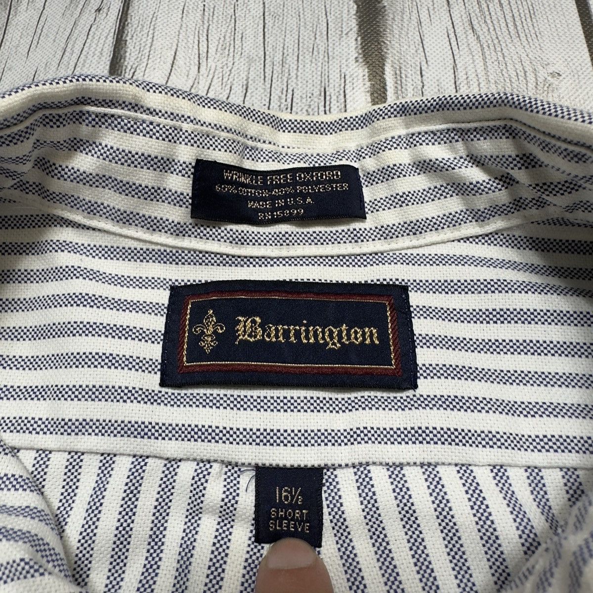 Vintage Vintage Barrington shirt Size US XL / EU 56 / 4 - 4 Thumbnail