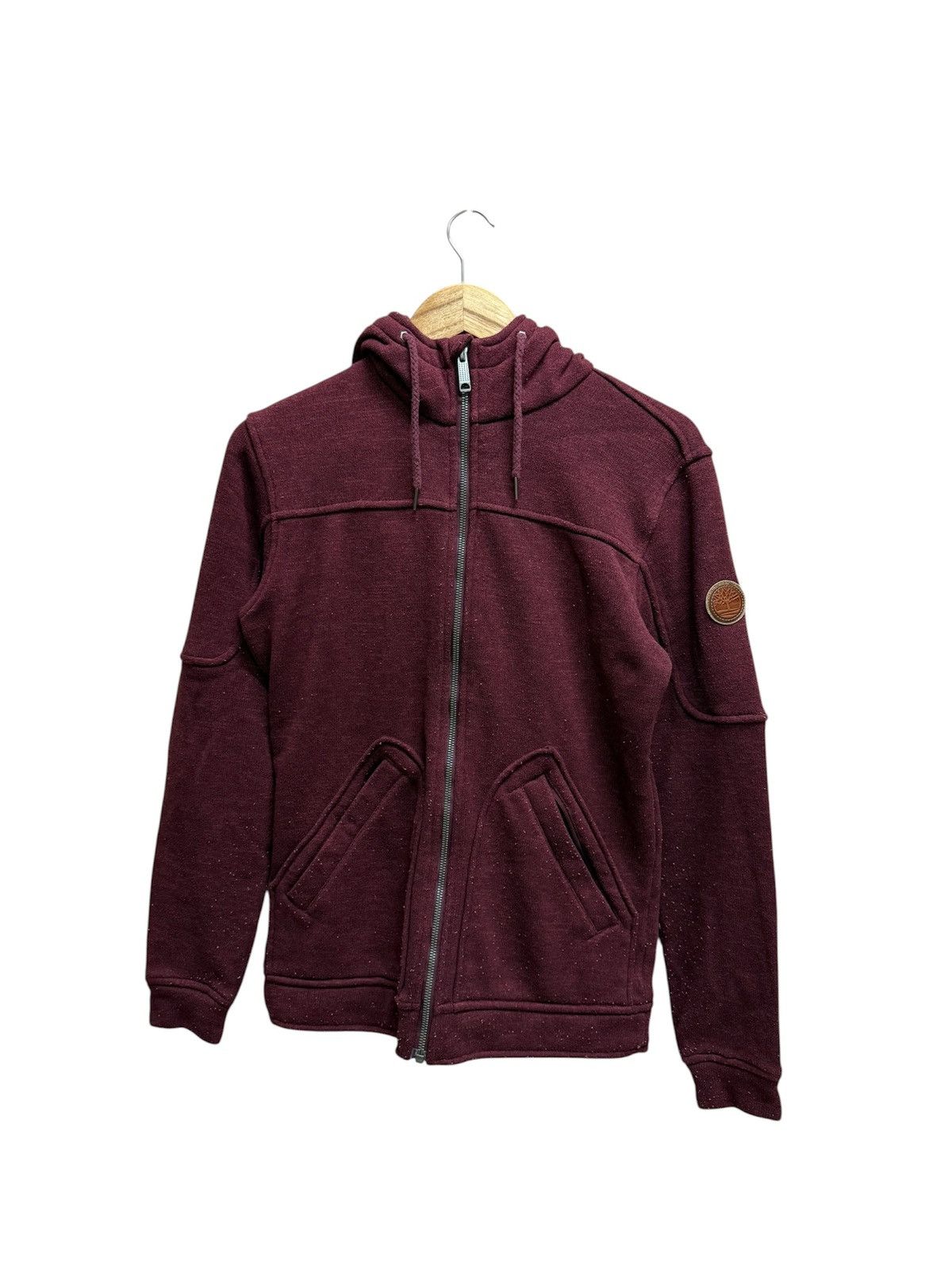 Timberland Timberland Sleeve Patch Logo Knit Zip Up Sweater Hoodie Size US S / EU 44-46 / 1 - 1 Thumbnail