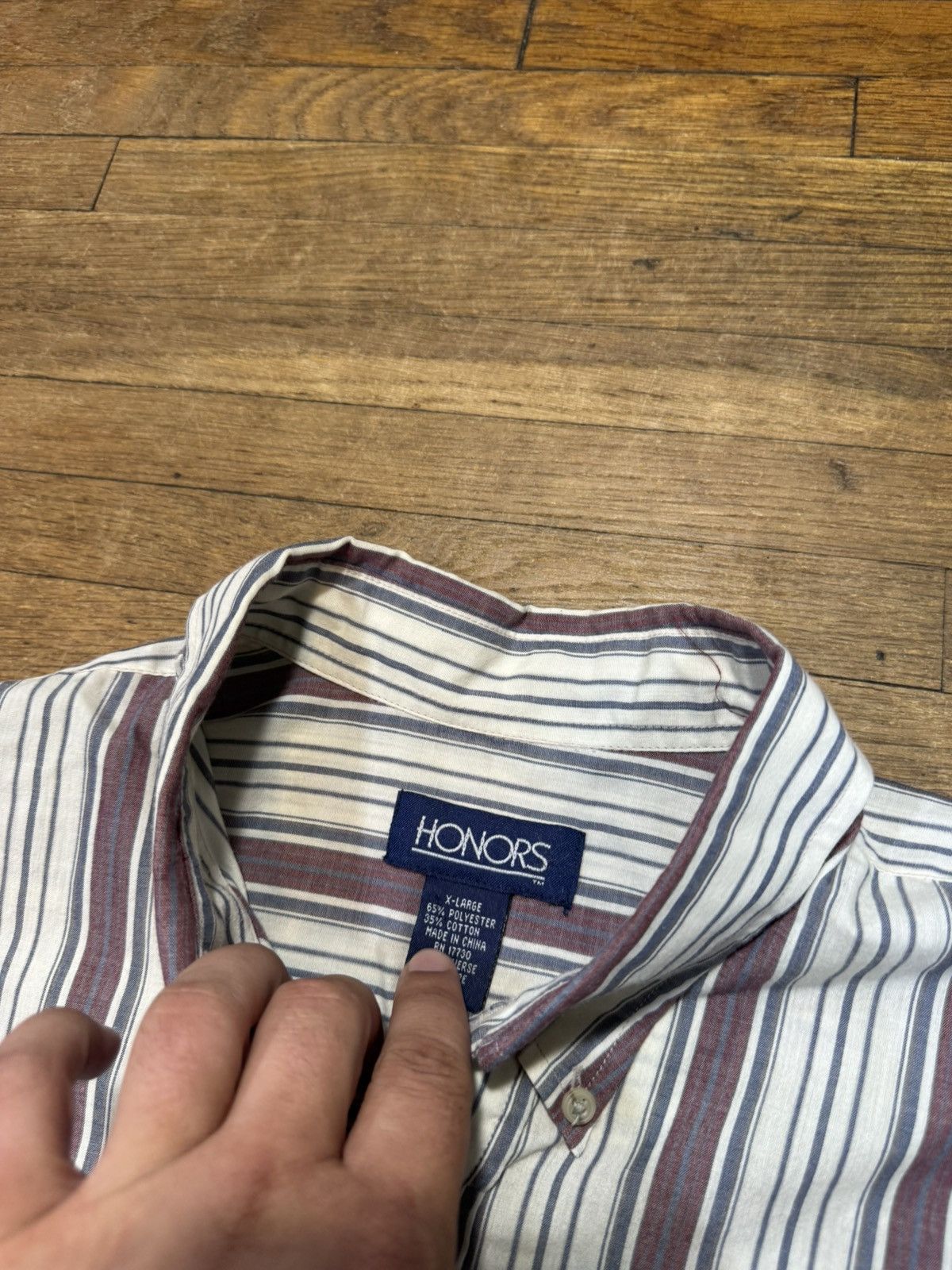 Vintage Vintage Striped Button Up Shirt Size US XL / EU 56 / 4 - 4 Thumbnail